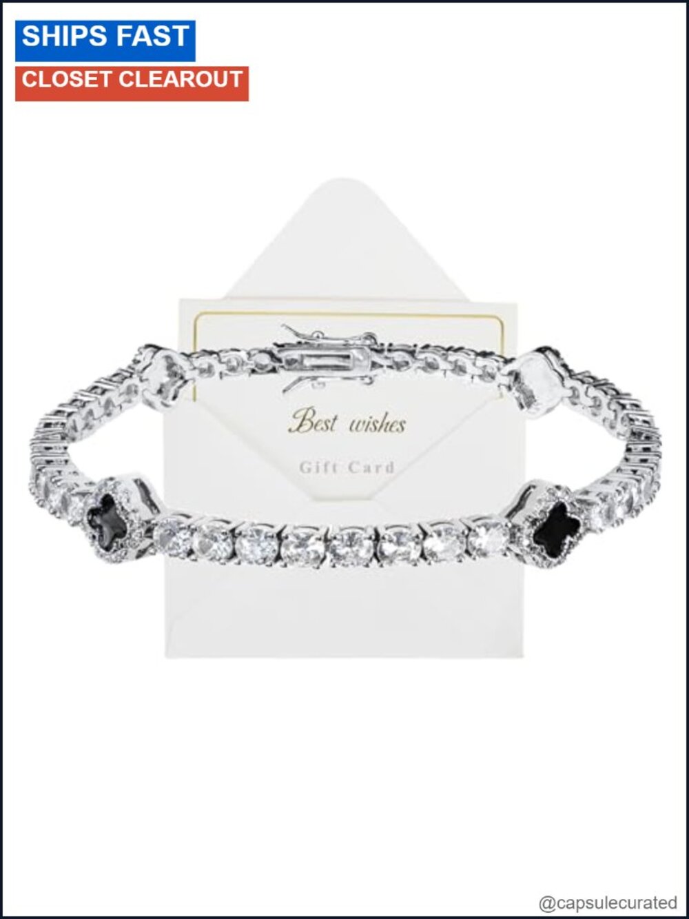 5A+ CZ Tennis Bracelet 4mm Cubic Zirconia 18K White Gold Plated
